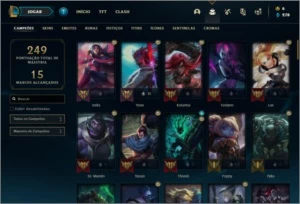Conta prata 3 com 86 champs e 55 skins - League of Legends LOL