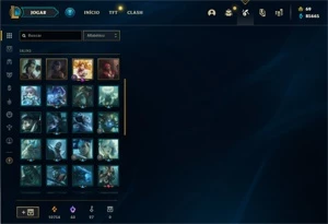 conta d1 75 pdl 1skin ultimate+4lendarias sem email - League of Legends LOL