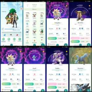 Pokémon GO Lv.37 | 2 Solgaleo | 2 Kyurem | Palkia | Q385