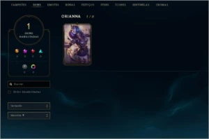 CONTA OURO 1 - 34 CAMPEÕES - ORIANNA VITORIOSA - League of Legends LOL