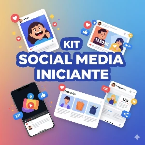Kit Assets Social Media Iniciante - Redes Sociais