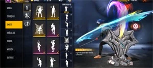 Conta free fire lvl 68 com vários itens