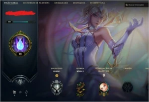conta pulando liga main lux elemantalista mmr alto prata 1 - League of Legends LOL