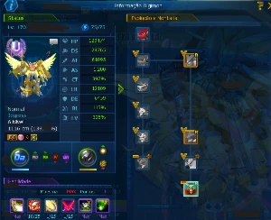 Conta Com X7SM U + 6Sss+ End Game LA ALPHAMON - Digimon Mast - Digimon Masters Online DMO