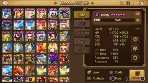 Conta Summoners War LvL 50 com Valkyrja Dark (Trinity)