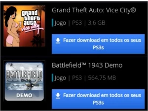 CONTA COM JOGOS + EXPANSÕES PS3! (Incluído GTA Vice City) - Playstation
