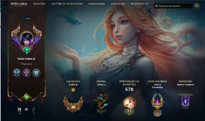 League of Legends conta nvl 700, 270skins, all champs