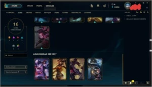 Prata 16 skin 74 campeão - League of Legends LOL