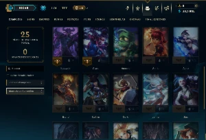 Esmeralda 4 com 30 Champs e 2 Skins - League of Legends LOL