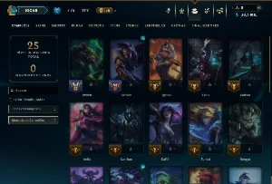 Esmeralda 4 com 30 Champs e 2 Skins - League of Legends LOL