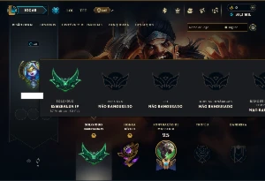 Esmeralda 4 com 30 Champs e 2 Skins - League of Legends LOL