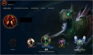 Conta League of Legends Diamante 5 criada em 2013 LOL