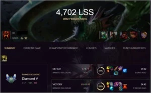 Conta League of Legends Diamante 5 criada em 2013 LOL