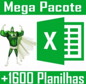 1600 Planilhas Excel Frete Grátis - 100% Editáveis Promoção