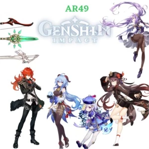 Ganyu + Penhasco + Hutao + Jade + Mochileiros - Genshin Impact