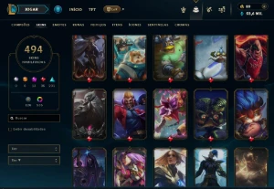 Conta De Lol 494 Skins, Sendo Muitas Miticas E Prestigio - League of Legends