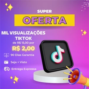 Visualizações TikTok - Redes Sociais