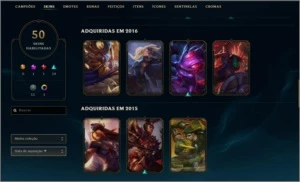 CONTA LOL COMPETITIVA 25 RUNE PAGES  127 CAMPEÕES desde 2013 - League of Legends