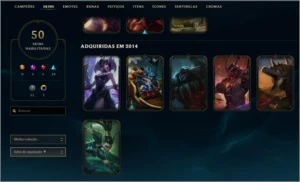 CONTA LOL COMPETITIVA 25 RUNE PAGES  127 CAMPEÕES desde 2013 - League of Legends