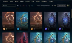 CONTA LOL COMPETITIVA 25 RUNE PAGES  127 CAMPEÕES desde 2013 - League of Legends