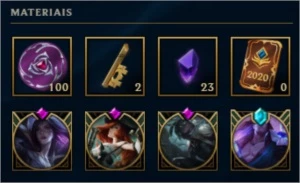 Conta League Of Legends Platina, 103 Skins e 55 frag skin LOL
