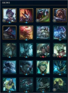 Conta League Of Legends Platina, 103 Skins e 55 frag skin LOL