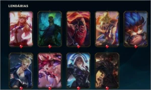 Conta League Of Legends Platina, 103 Skins e 55 frag skin LOL