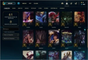 Conta bronze 3 com 4 skins e 30 champs - League of Legends LOL