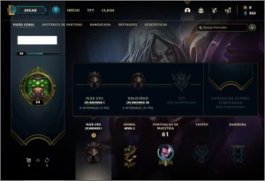 Conta bronze 3 com 4 skins e 30 champs - League of Legends LOL