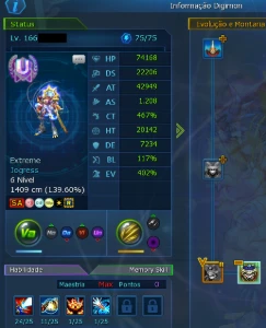 Conta LA Omega forte com 2 rank U - Digimon Masters Online DMO