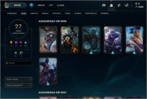 CONTA PLATINA SMURF - League of Legends LOL