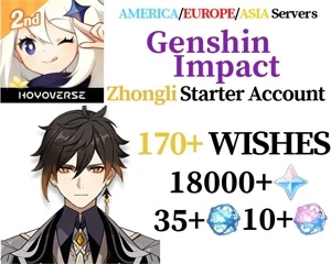 Conta farm Zhongli + 18000 gemas - Genshin Impact