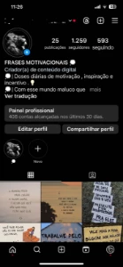 (🧨Promoção)Conta Instagram-Nicho:Frases- Seguidores Reais - Redes Sociais