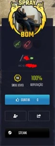 Conta aguia 1 1k de elogio  level 16gc - Counter Strike CS