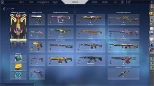 Conta Valorant Gold, Skins, Passes, Level 263