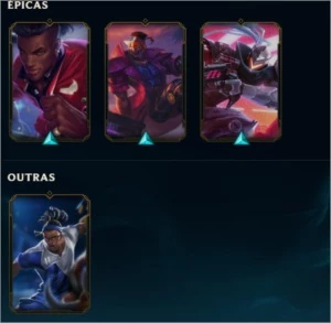 conta de lol 417 skins elo atual plat 4  skin do lucian rara - League of Legends