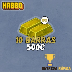 Barra de Ouro 10X Habbo Hotel (500c)