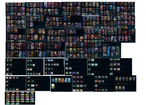 Conta de League of Legends 10 anos, 286 skins, todos champs! LOL