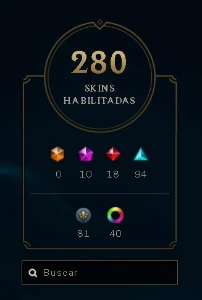 Conta de League of Legends 10 anos, 286 skins, todos champs! LOL