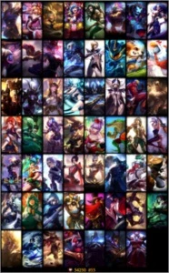 Conta D4 lol 56 skins(mono riven) - League of Legends