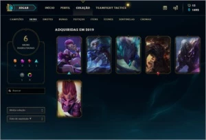 Conta Diamante 3 com 6 skins e 33 campeões - League of Legends LOL