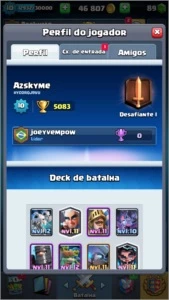 Clash Royale LVL 10, Cartas em lv 11 e outras para up.