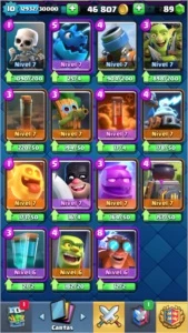 Clash Royale LVL 10, Cartas em lv 11 e outras para up.
