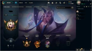 Conta de League of Legends nivel 329, 78 skins. LOL