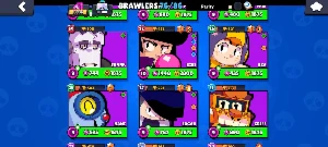 Conta Brawl Stars 30 mil troféus 32k de moedas