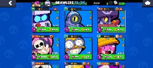 Conta Brawl Stars 30 mil troféus 32k de moedas