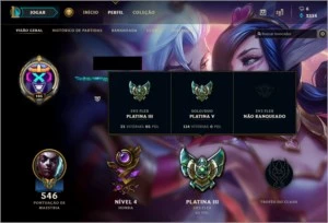 Conta no League of Legends LOL