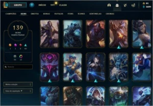 CONTA DIAMANTE 2 // 144 CHAMPIONS// 139 SKINS NV 220 - League of Legends LOL