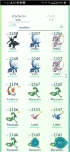 Conta Pokemon GO LVL 38 85 Lendários (3 Regigigas) - Pokémon
