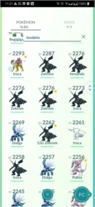 Conta Pokemon GO LVL 38 85 Lendários (3 Regigigas) - Pokémon